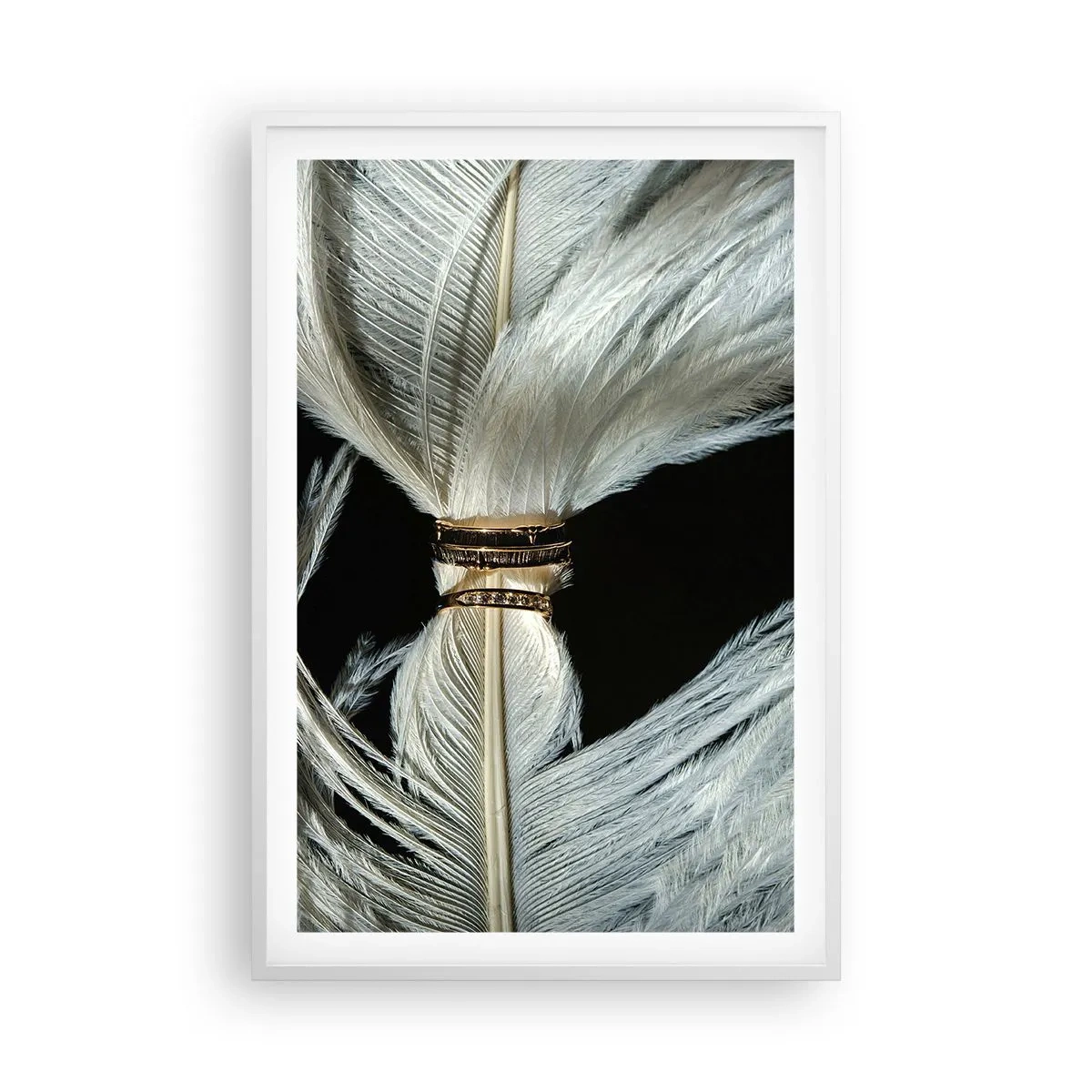 Plakat i hvid ramme - ...og jeg vil ikke forlade dig... - 61x91 cm