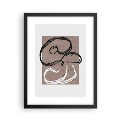 Plakat i sort ramme - Komposition - en søgen efter fuldstændighed - 30x40 cm