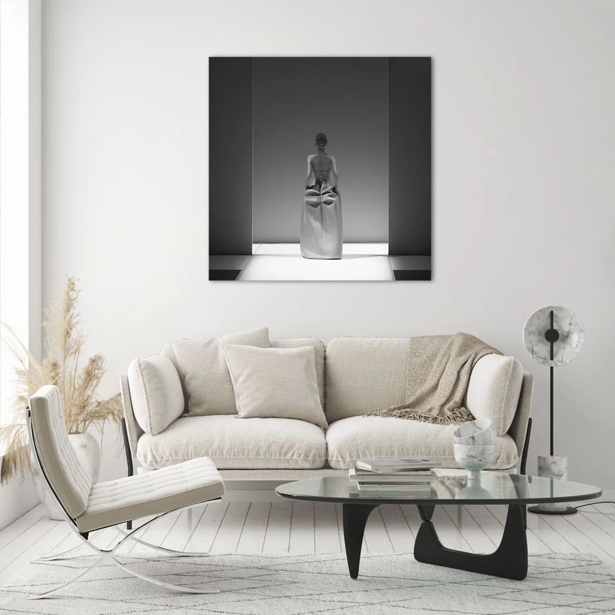 Billede på glas - Raffineret enkelhed - 60x60 cm