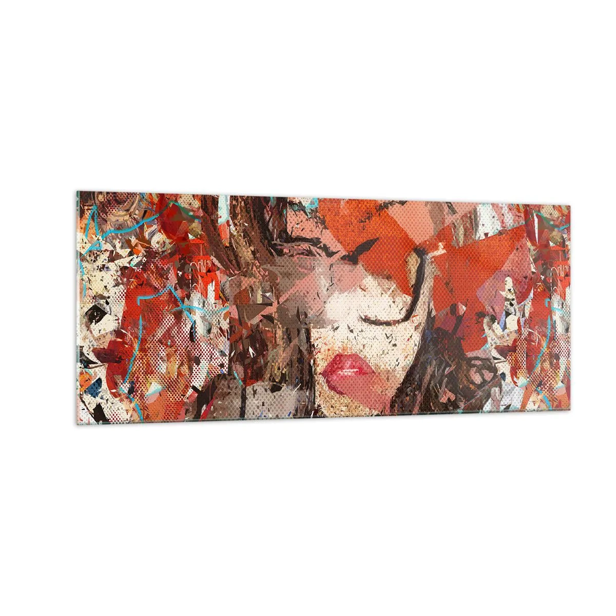 Billede på glas - Ingen ved, hvordan du virkelig er - 100x40 cm