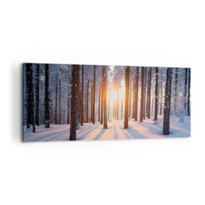 Lærredstryk - Billede på lærred - Klart i sort og hvidt - 100x40 cm