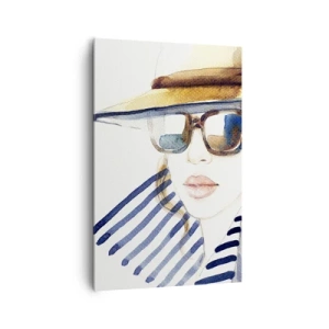 Lærredstryk - Billede på lærred - Florida byder dig velkommen! - 80x120 cm