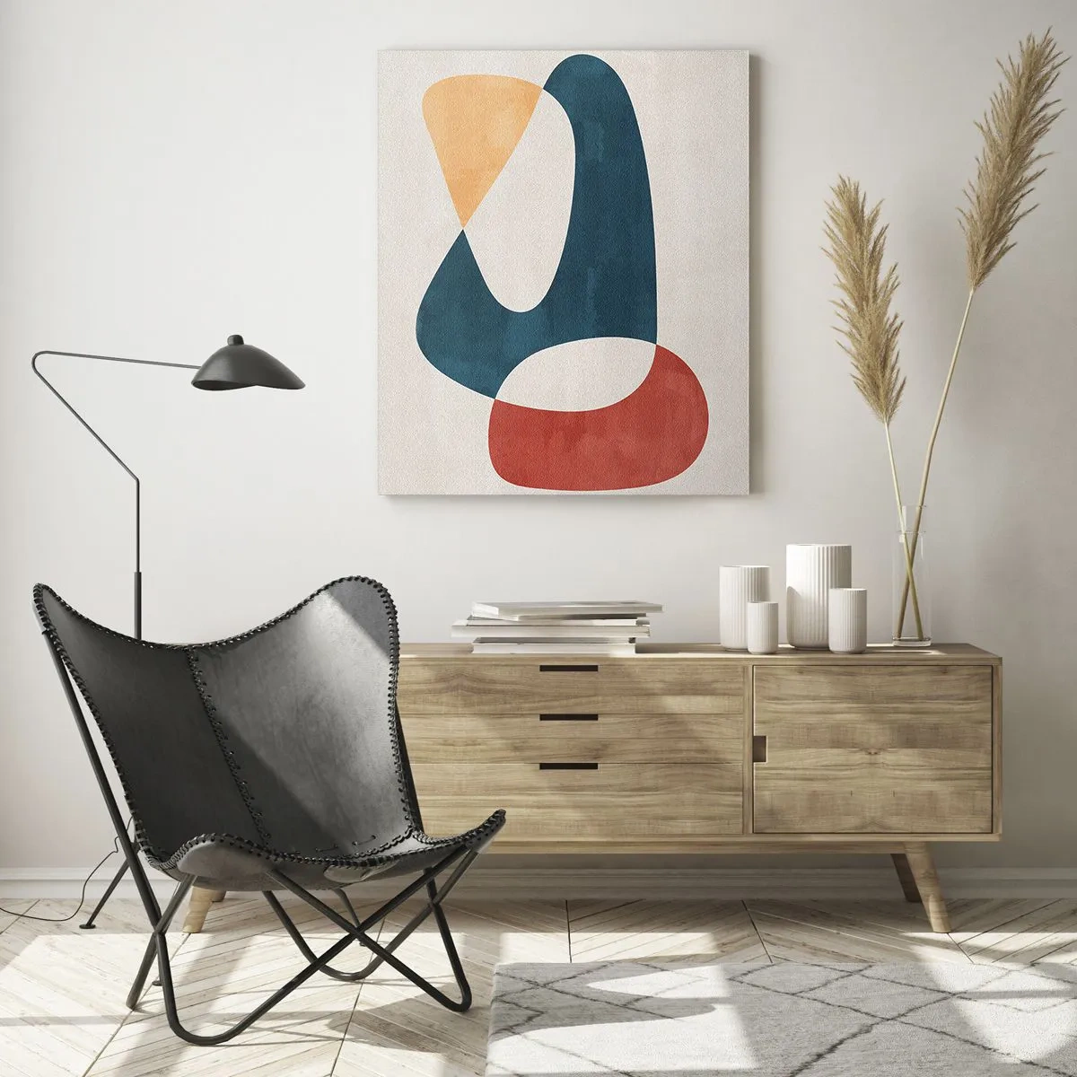 Billede på glas - Påvirkninger og metamorfoser - 50x70 cm