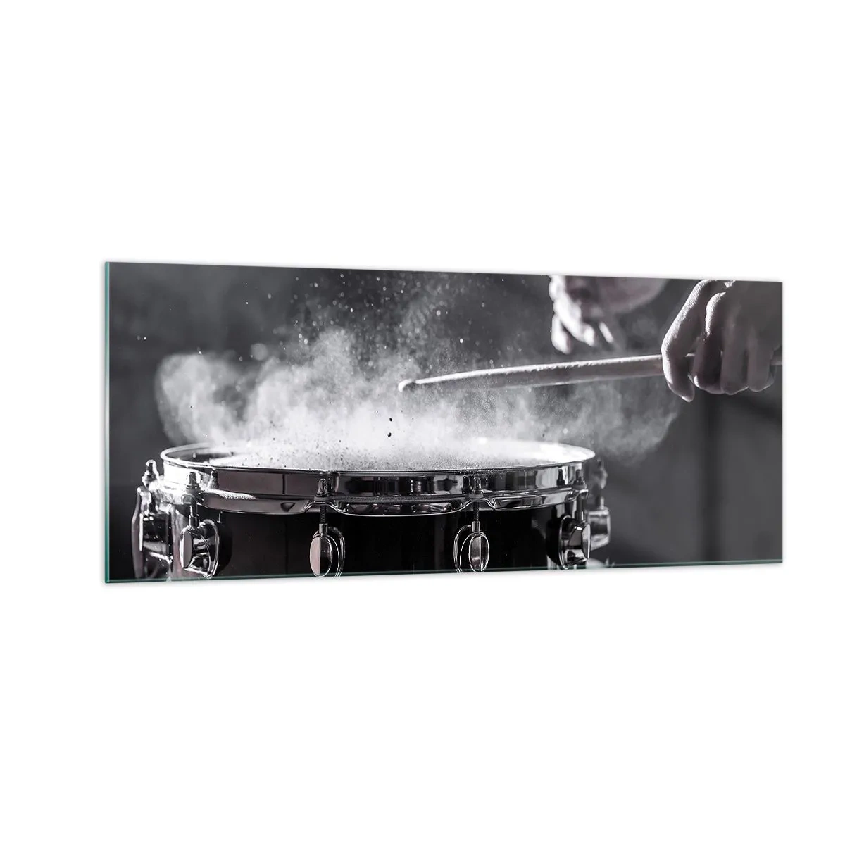 Billede på glas - Musikkens puls - 100x40 cm