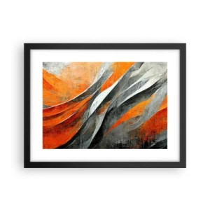 Plakat i sort ramme - Varme og kulde - 40x30 cm