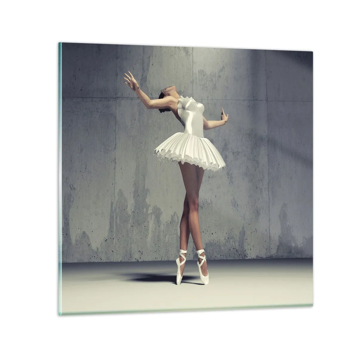 Billede på glas - Let som en fugl - 40x40 cm