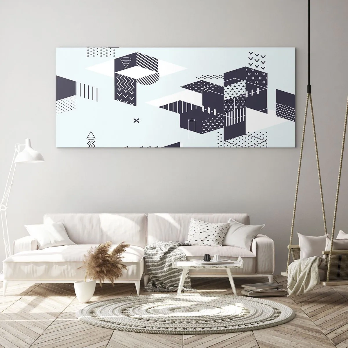 Billede på glas - I matematikkens sjæl - 160x50 cm