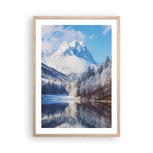 Plakat i ramme af lyst egetræ - Snevagten - 50x70 cm