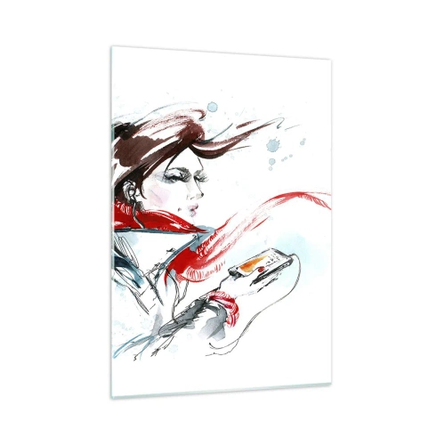 Billede på glas - Noget spiller inden i mig - 50x70 cm