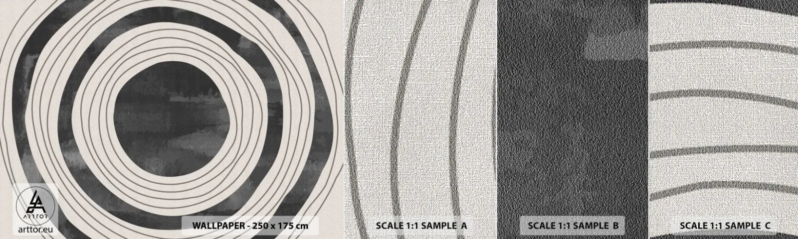 Prøve Fototapet Premium Canvas - Lige til det punkt - Hjul, Minimalisme, Ældret - 100x30 cm