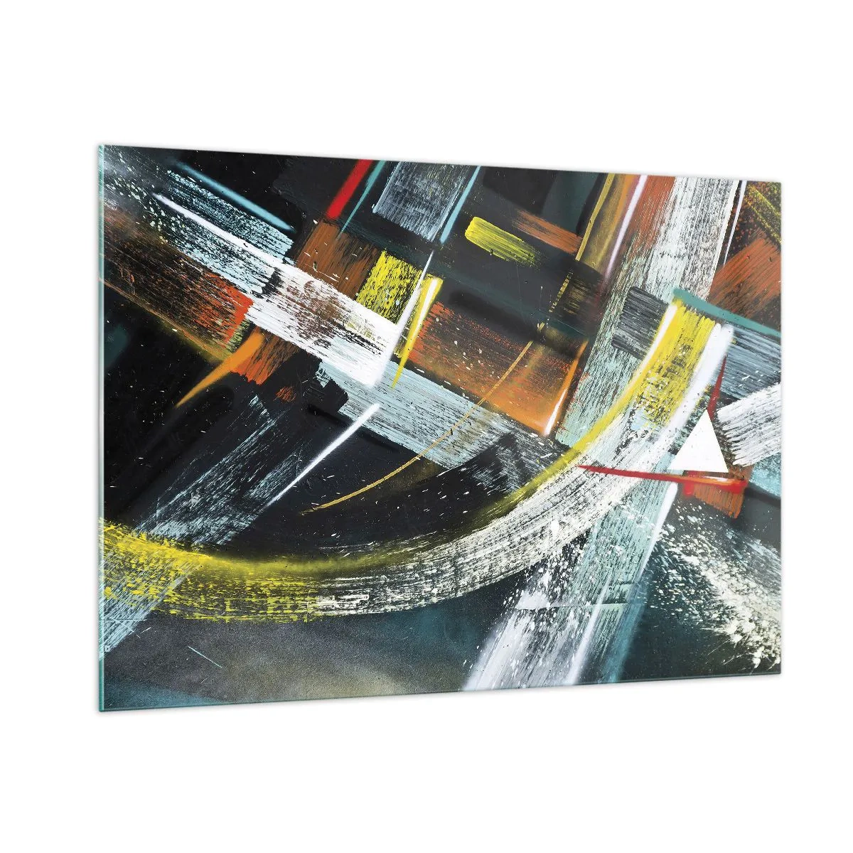 Billede på glas - Bevægelsesenergi - 100x70 cm