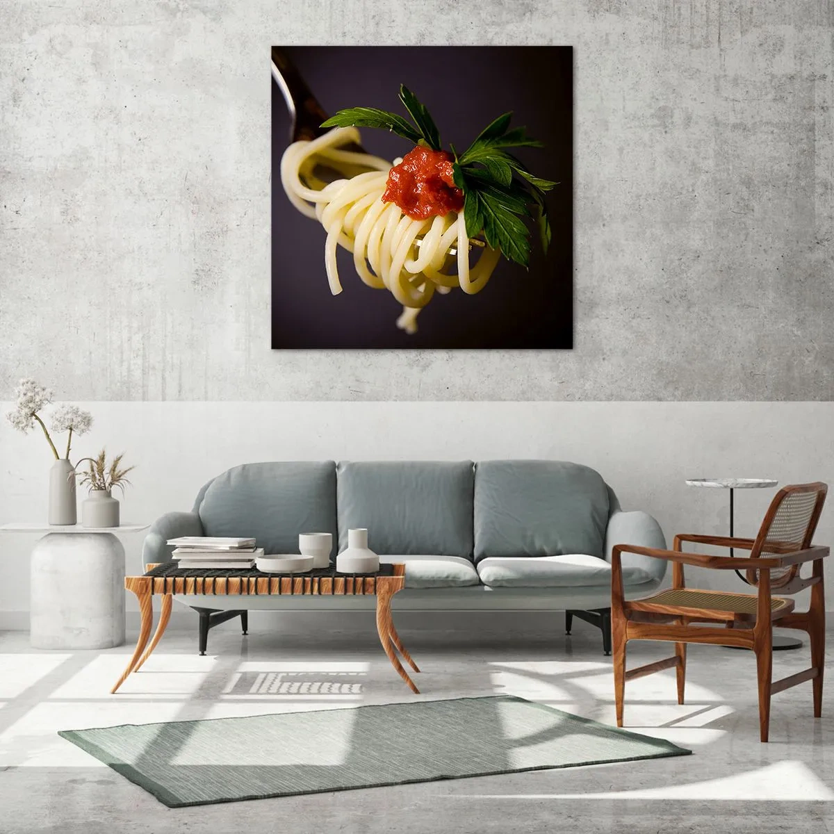 Billede på glas - En lækker bid - 30x30 cm