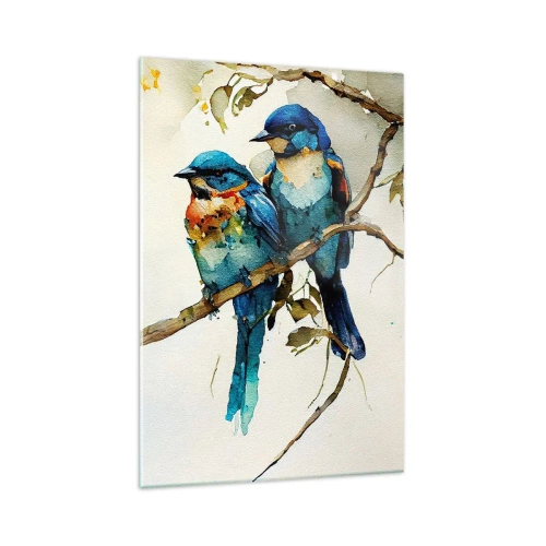 Billede på glas - Er han fornærmet? - 70x100 cm