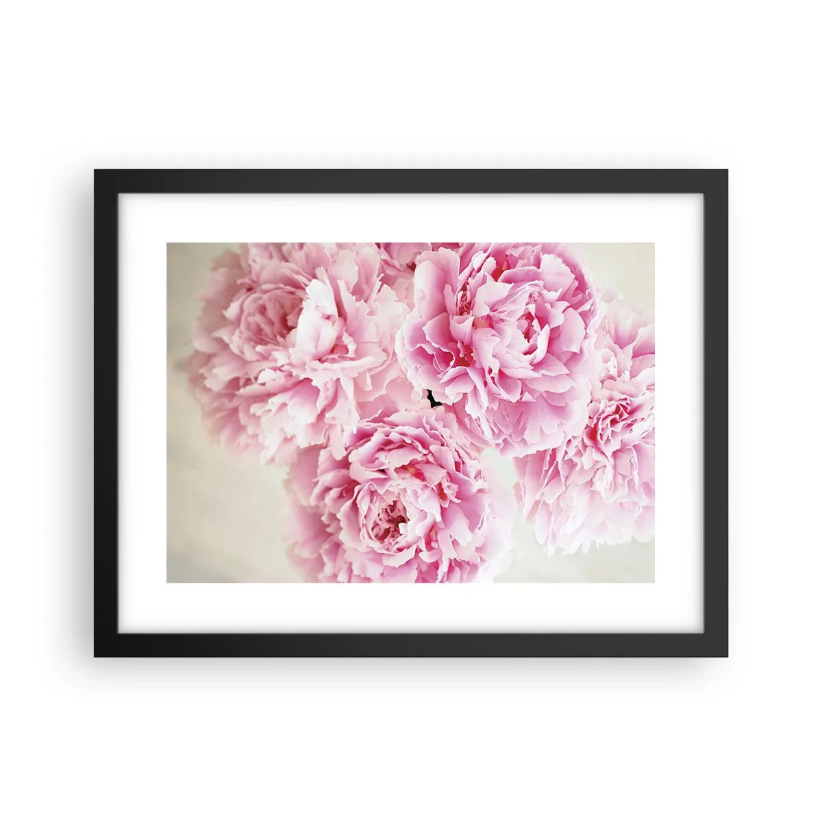 Plakat i sort ramme - I lyserød glamour - 40x30 cm