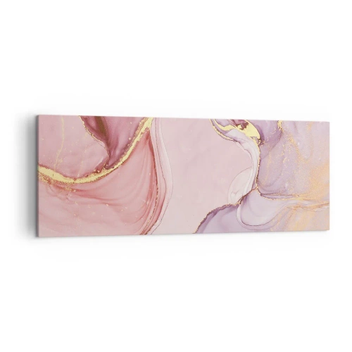 Lærredstryk - Billede på lærred - Et kærtegn af farver - 140x50 cm