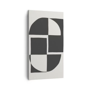 Lærredstryk - Billede på lærred - Antitese - syntese - 45x80 cm