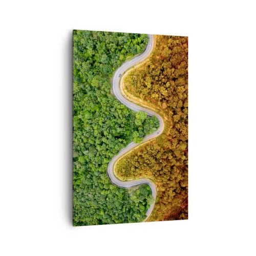 Lærredstryk - Billede på lærred - Grænser og gennembrud - 80x120 cm