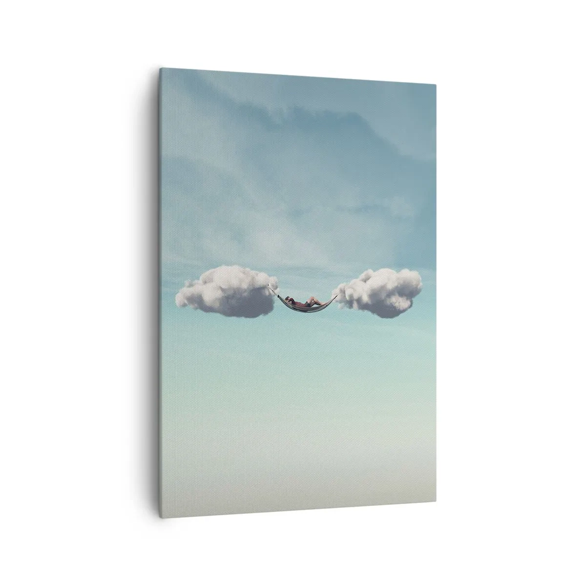Lærredstryk - Billede på lærred - Lykken i øjeblikket - 70x100 cm