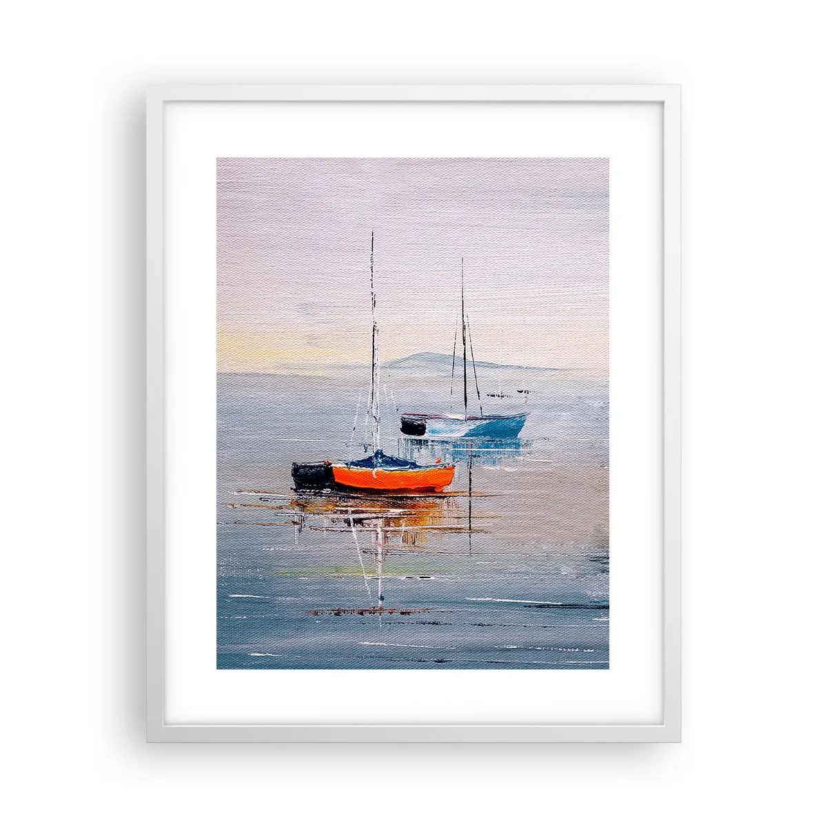 Plakat i hvid ramme - Et velfortjent hvil - 40x50 cm