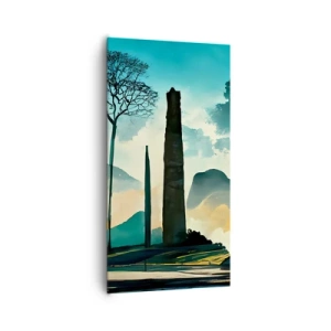 Lærredstryk - Billede på lærred - Stadig højere og højere - 65x120 cm