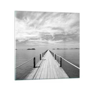 Billede på glas - Eller måske en rejse... - 30x30 cm