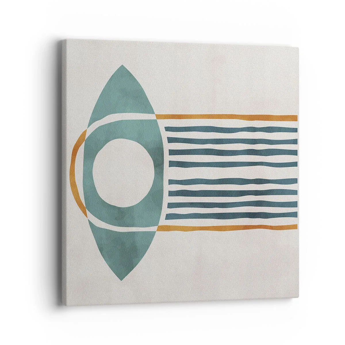 Lærredstryk - Billede på lærred - Tegn og ritualer - 40x40 cm