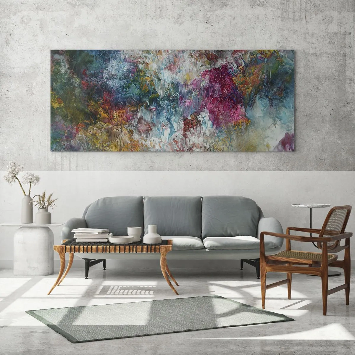 Billede på glas - I fuldt flor - 160x50 cm