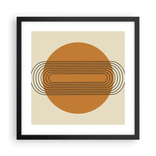 Plakat i sort ramme - Den perfekte plan - 40x40 cm
