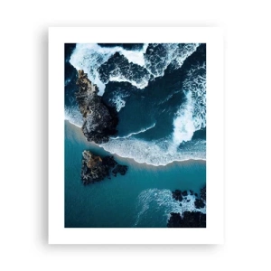 Plakat - Svøbt i bølger - 40x50 cm