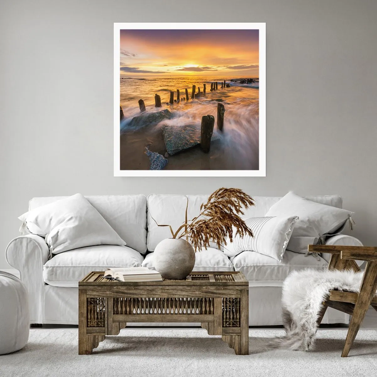 Plakat - Østersøens rå skønhed - 40x40 cm