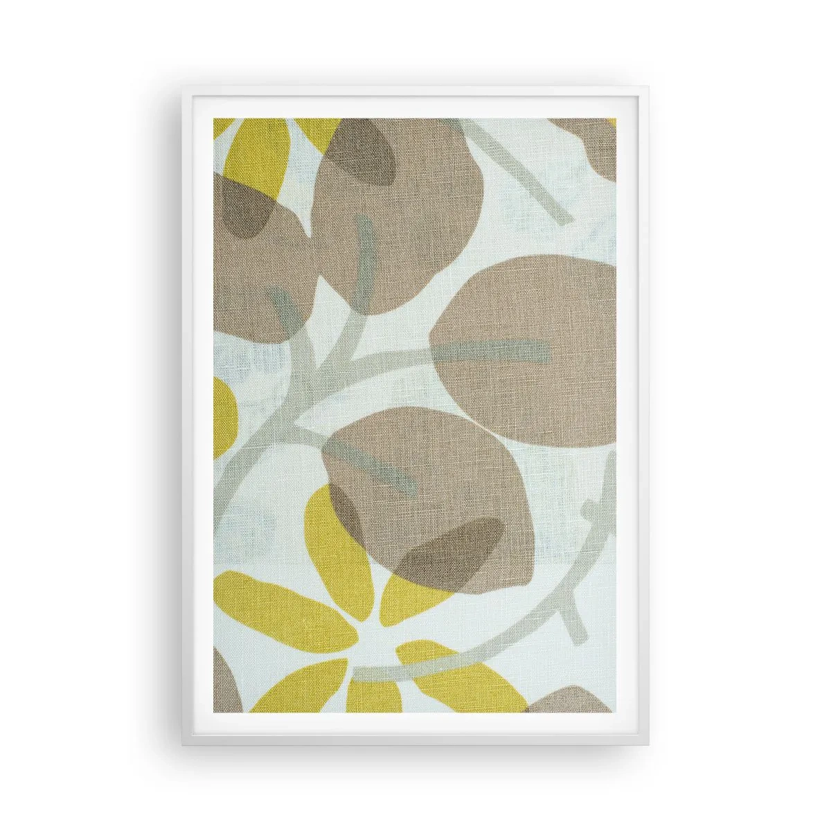 Plakat i hvid ramme - Komposition i solskinnet - 70x100 cm