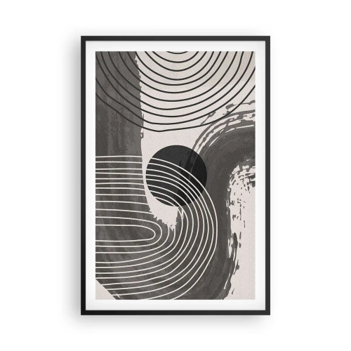Plakat i sort ramme - Oval vinder - 61x91 cm