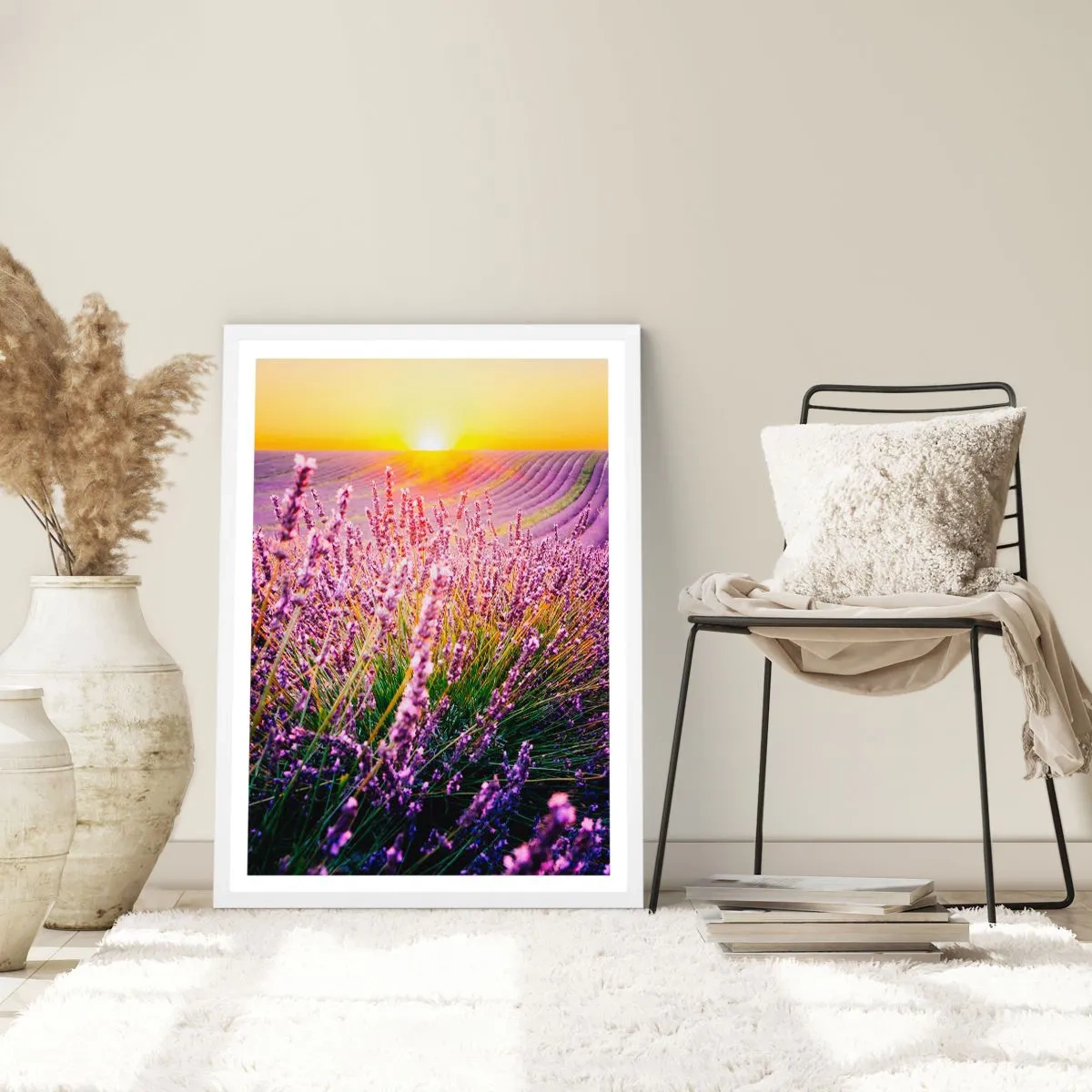 Plakat i hvid ramme - Duftende plet - 61x91 cm