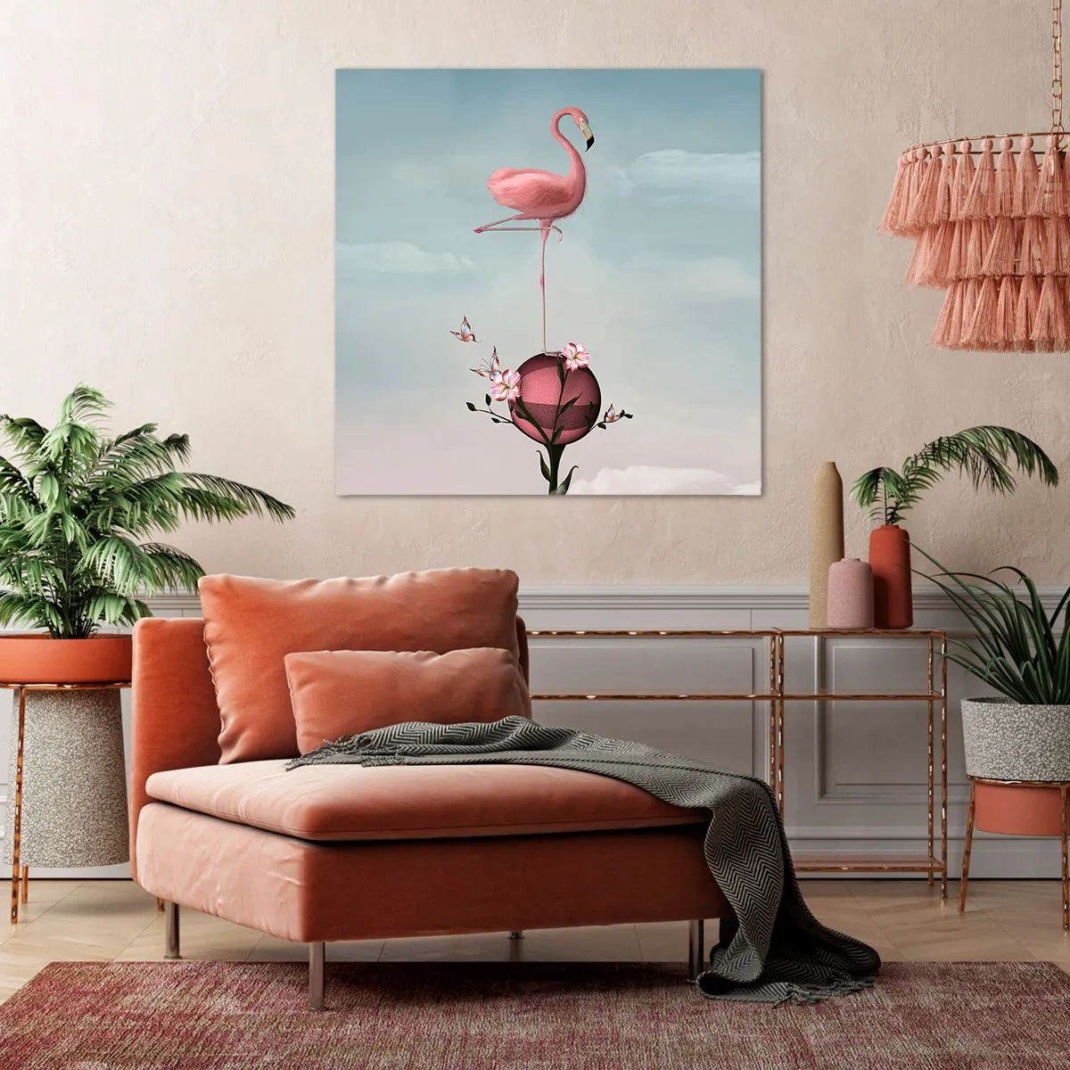 Lærredstryk - Billede på lærred - Basketball allegori - 70x70 cm