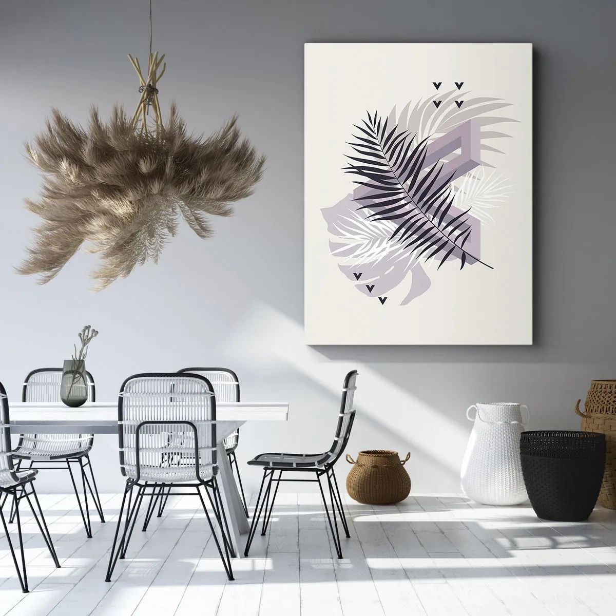 Lærredstryk - Billede på lærred - Skygge af en skygge - 65x120 cm