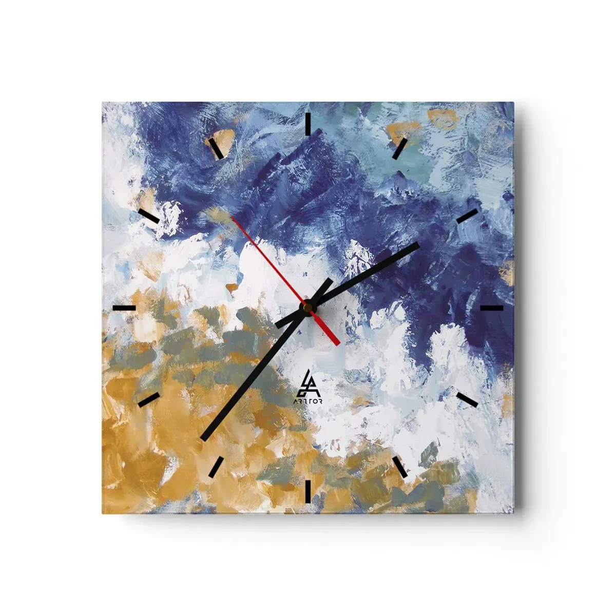 Vægur, Uret - Elementernes dans - 30x30 cm