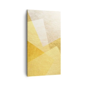 Lærredstryk - Billede på lærred - Geometriens vejr - 45x80 cm