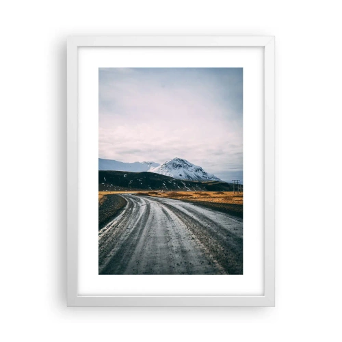 Plakat i hvid ramme - I en islandsk atmosfære - 30x40 cm