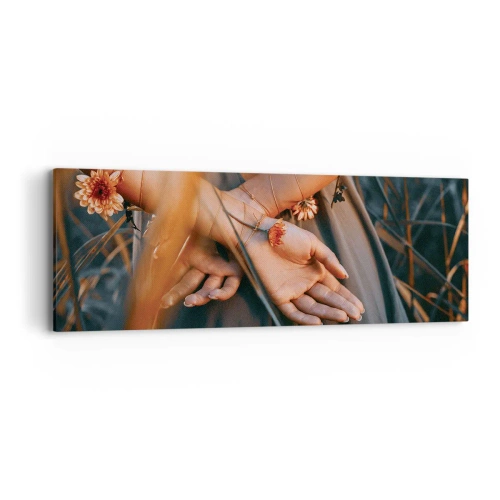 Lærredstryk - Billede på lærred - Forbundet med naturen - 90x30 cm