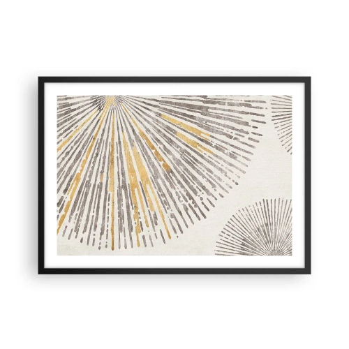 Plakat i sort ramme - Skønheden i en rokke - 70x50 cm