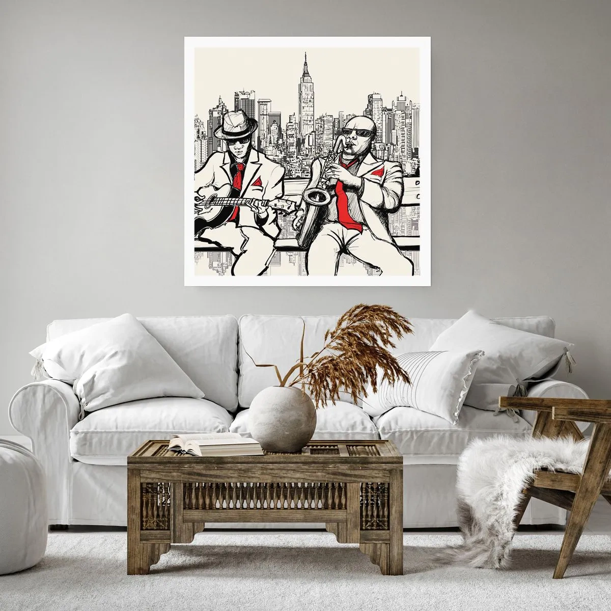 Plakat - New York improvisation - 40x40 cm