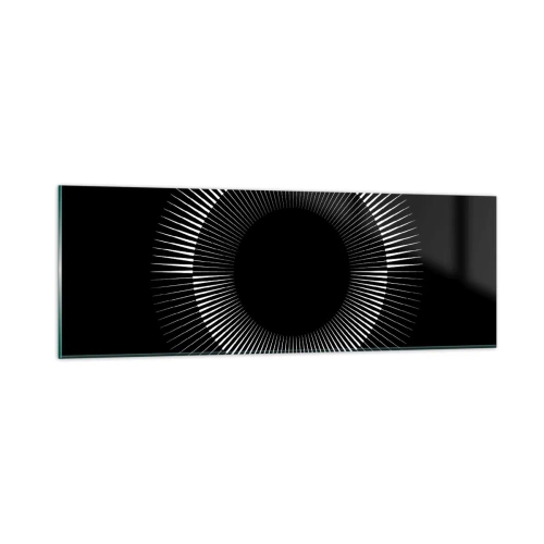 Billede på glas - Sort sol - 90x30 cm