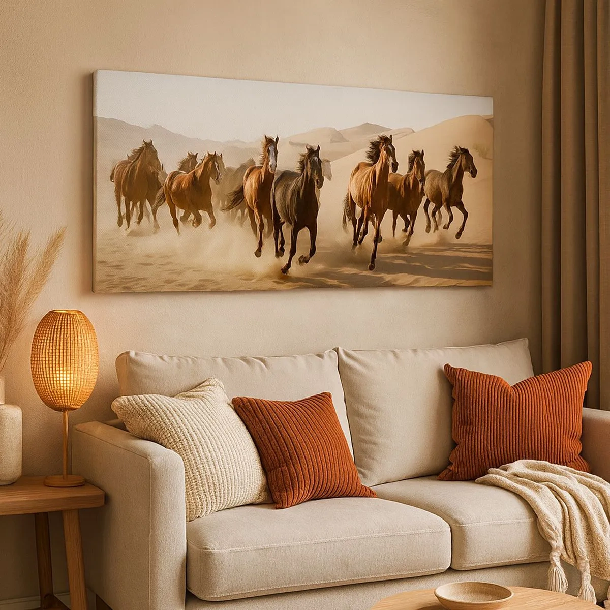 Lærredstryk - Billede på lærred - Fri som vinden - 100x40 cm