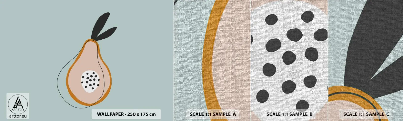 Prøve Fototapet Premium Canvas - Trænge ind i tingenes natur - Grafik, Pære, Stykke - 100x30 cm