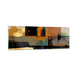 Billede på glas - Abstraktion - lys og skygge - 90x30 cm