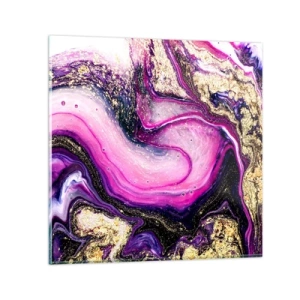 Billede på glas - Et øjeblik bag kulisserne - 30x30 cm