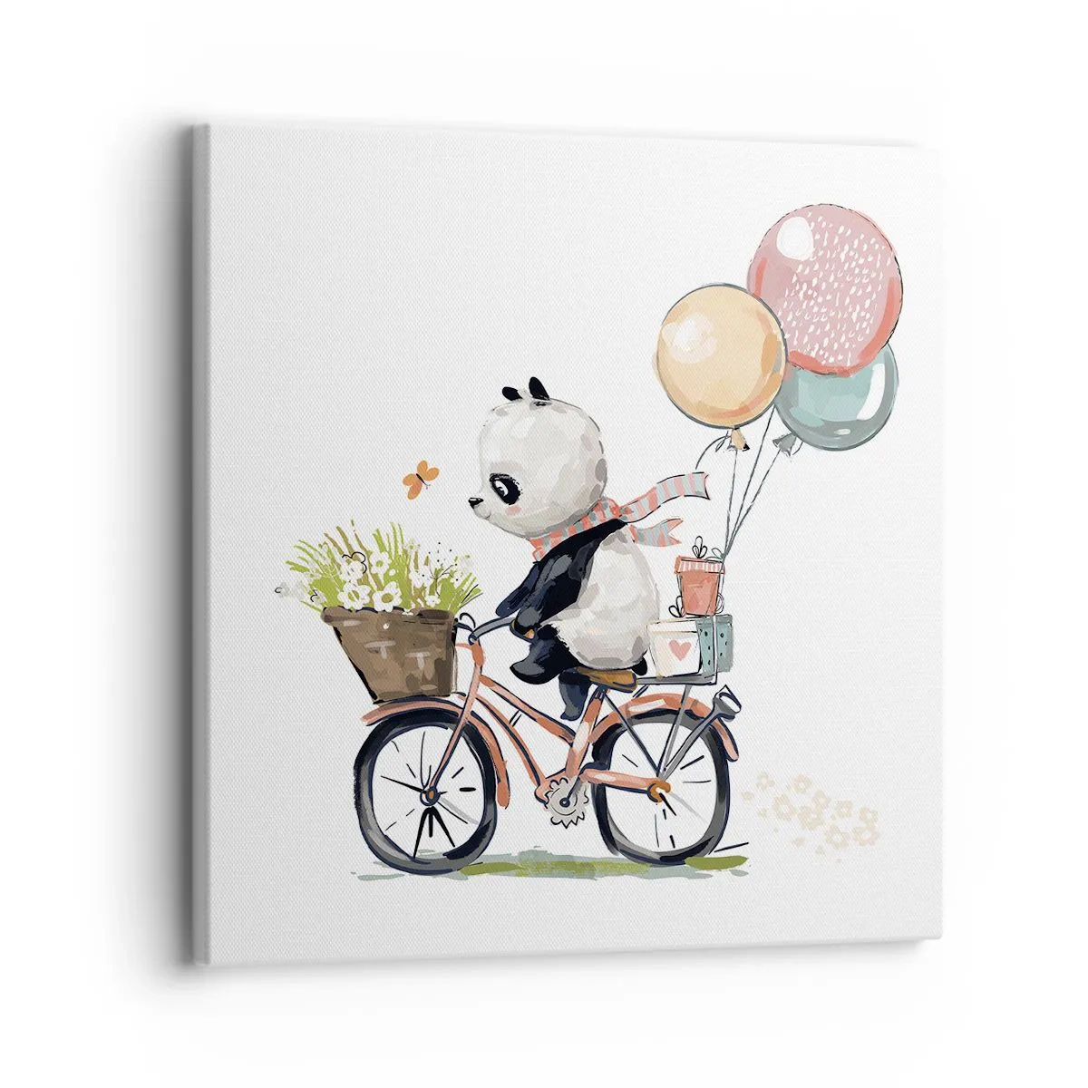 Lærredstryk - Billede på lærred - Glædelig dag - 30x30 cm