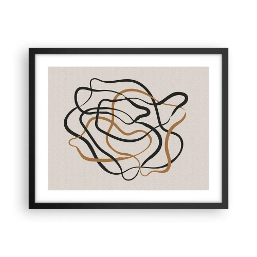 Plakat i sort ramme - Alt er gået galt - 50x40 cm