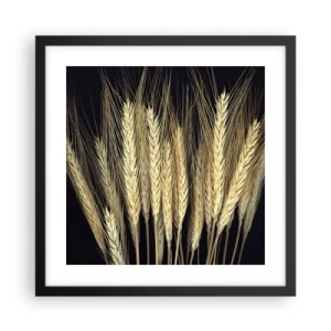 Plakat i sort ramme - Rustik magi - 40x40 cm