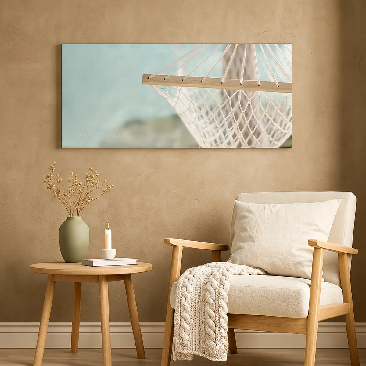 Lærredstryk - Billede på lærred - Tid til afslapning - 30x30 cm